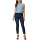 thumbnail image 2 of INSPIRAR CHIC Blusa sin mangas con cuello alto y volantes para mujer M Gris Azul, 2 of 7