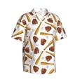 thumbnail image 3 of Xecao Baseball Sport print Hawaiian shirt - a stylish short-sleeve button-down for men, perfect for casual beach and tropical outings., 3 of 9