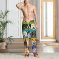 thumbnail image 6 of Flannel Pajama Pants Lounge Bottoms Soft Casual with Pockets, Colorful Dog Dogs Pattern, 6 of 6