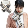 thumbnail image 2 of Heated Scarf Heated Neck Wrap Electric Plaid Scarf Soft Winter Scarves 3 Temperature Adjustable Heated Wrap Protection Portable Comfortable Neck Heating Pad for Men Women, 2 of 11