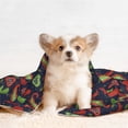 thumbnail image 4 of Naloa Red Chili Dog Blanket, 3 Sizes Cat Blanket for Indoor Cats Large Medium Small Dog Gifts-Small, 4 of 8