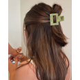 thumbnail image 4 of 12 pinzas para el pelo de 3.0 in, cinta de grogrén roja, lazo para el pelo de color sólido con pinzas de cocodrilo, accesorios para el pelo para adolescentes y niñas pequeñas (rojo), 4 of 5