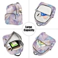 thumbnail image 5 of FORMRS Mini Backpack Purse for Women Travel Daypack Casual Shoulder Bag, Purple Marble Pattern, 5 of 7