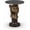 Antique Brown Leopard Head, variant on Unique Owl Side Table, 27" Art Deco Animal Decor End Table with Faux Marble Top, Sculptural Pedestal Accent Table for Living Room Bedroom Entryway Home Office (Brown Owl)