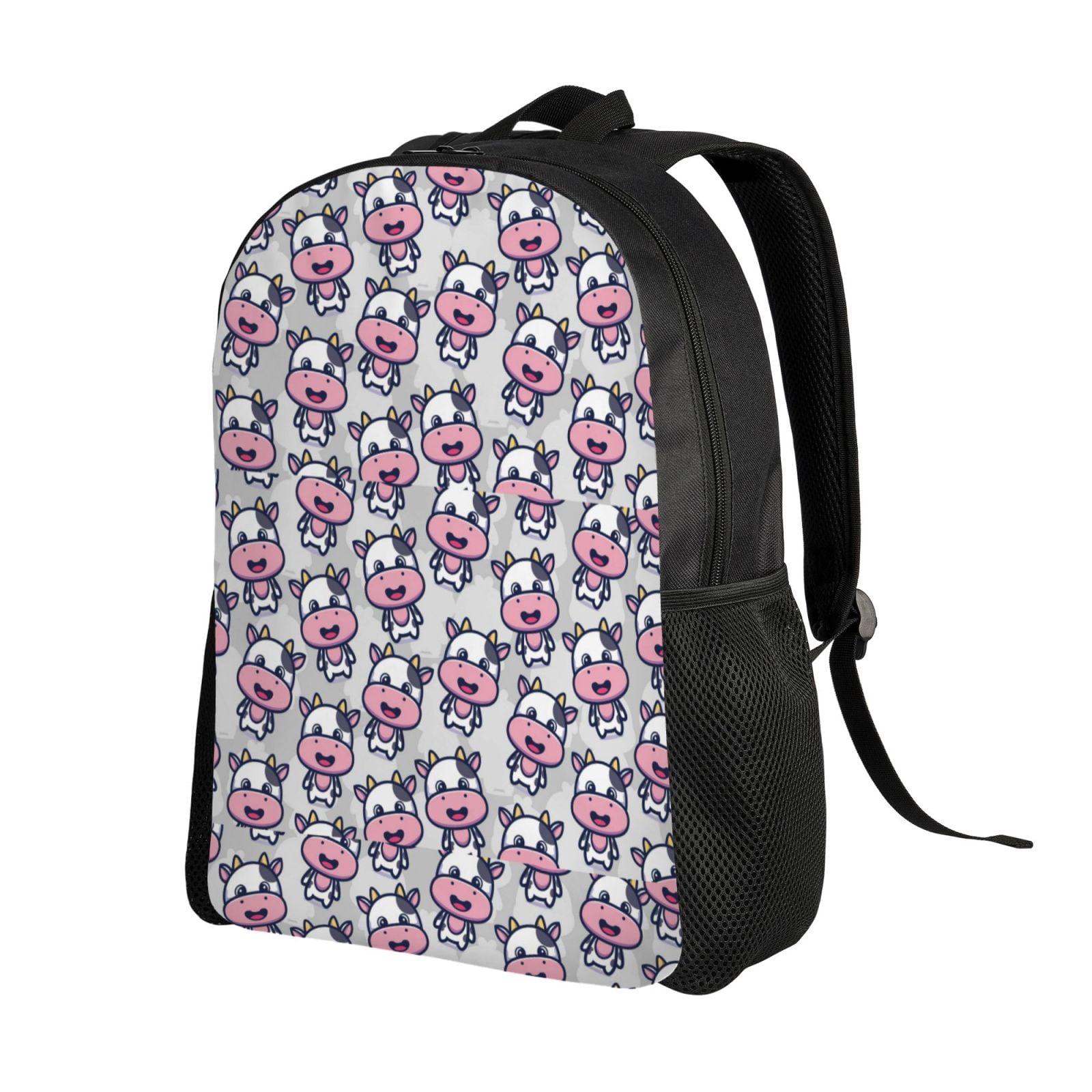Horeoi Baby Cow Print Waterproof 600D Oxford Laptop Backpack for School Travel Work - Lightweight Durable Bag with Adjustable Straps