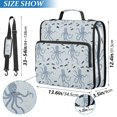 thumbnail image 2 of FORMRS Zipper Binder with Shoulder Strap 2-inch Ring 500 Sheet Capacity File Bag, Blue Octopus Pattern, 2 of 5