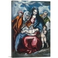 thumbnail image 1 of ARTCANVAS Holy Family with St. Anne and the young John the Baptist 1595 Canvas Art Print by El Greco - Size: 40" x 26" (0.75" Deep), 1 of 9
