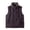 Purple, variant on Women's Stand Collar Quilted Puffer Vest Fashion Plaid Lined Sleeveless Padded Gilet Casual Loose Winter Warm Layering Outerwear