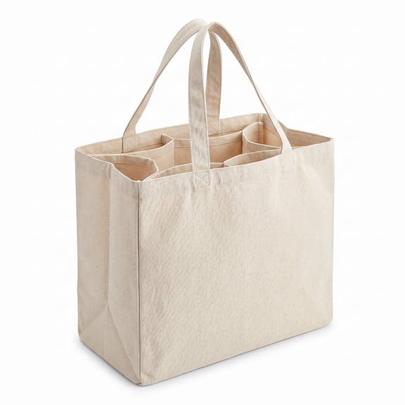 Adult Foldable Cotton Tote Bag, 3-Piece