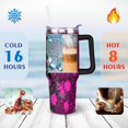 thumbnail image 4 of Halloween Pumpkin 40 oz Tumbler with Handle Rust Resistant Travel Cups Decorative Thermal Insulated Coffee Mug for Spring Summer Camping Outdoor, 4 of 7