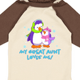 thumbnail image 4 of Inktastic My Great Aunt Loves Me Cute Penguins Girls Long Sleeve Baby Bodysuit, 4 of 5