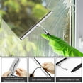 thumbnail image 5 of Threns Window Squeegee 17.3"-60.6" Telescopic Glass Squeegee with 12" Wide Silicone Blade with Replacement&nbsp;Head and Hanger for Car Glass Shower Marble, 5 of 10