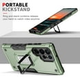 thumbnail image 3 of SaniMore for Samsung Galaxy S22 Ultra 5G Case, Galaxy S22 Ultra Case with Kickstand Armor Magnetic Ring Rugged Protective Military Grade Shockproof Case for Galaxy S22 Ultra 6.8" 2022, Green, 3 of 8