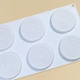 thumbnail image 6 of Wovilon 6 Holes Classic Silicone Tourbillon Cake Mold Baking Mold Diy Fondant Chocolate Silicone Mold Cake Decoration Tools Kitchen Baking Tools, 6 of 9