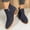 Dark Blue, variant on Booties For Woman Suede Chunky Heel Walking Ankle Boots With Side Zipper Retro Pointed Toe Low Block Heel Comfortable Stylish Non-Slip