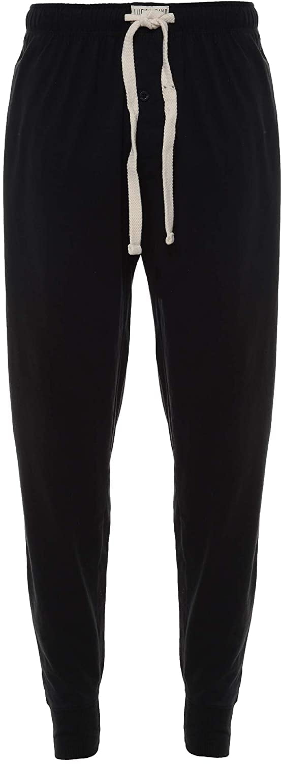Knit Jogger Sleep Lounge Pants, Black 