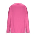 thumbnail image 6 of Craaazy Shirts For Women Casual Colorful Prints V-neck Long-sleeved Sweatshirt Loose And Versatile Tops Gifts For Women, 6 of 7