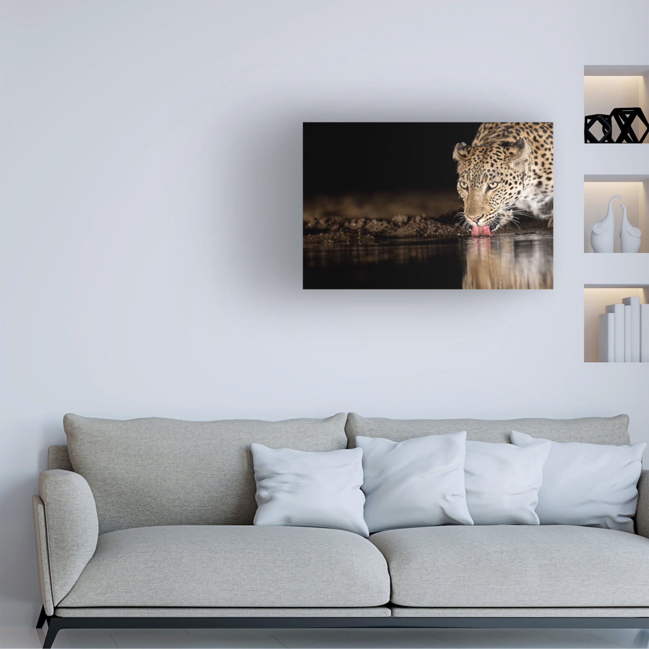 Canvas Wall Art - Amnon Eichelberg 'Eye Of The Tiger' Wall Art for Living Room, Bedroom, or Office D?cor by Trademark Fine Art - 19 x 12 Inches