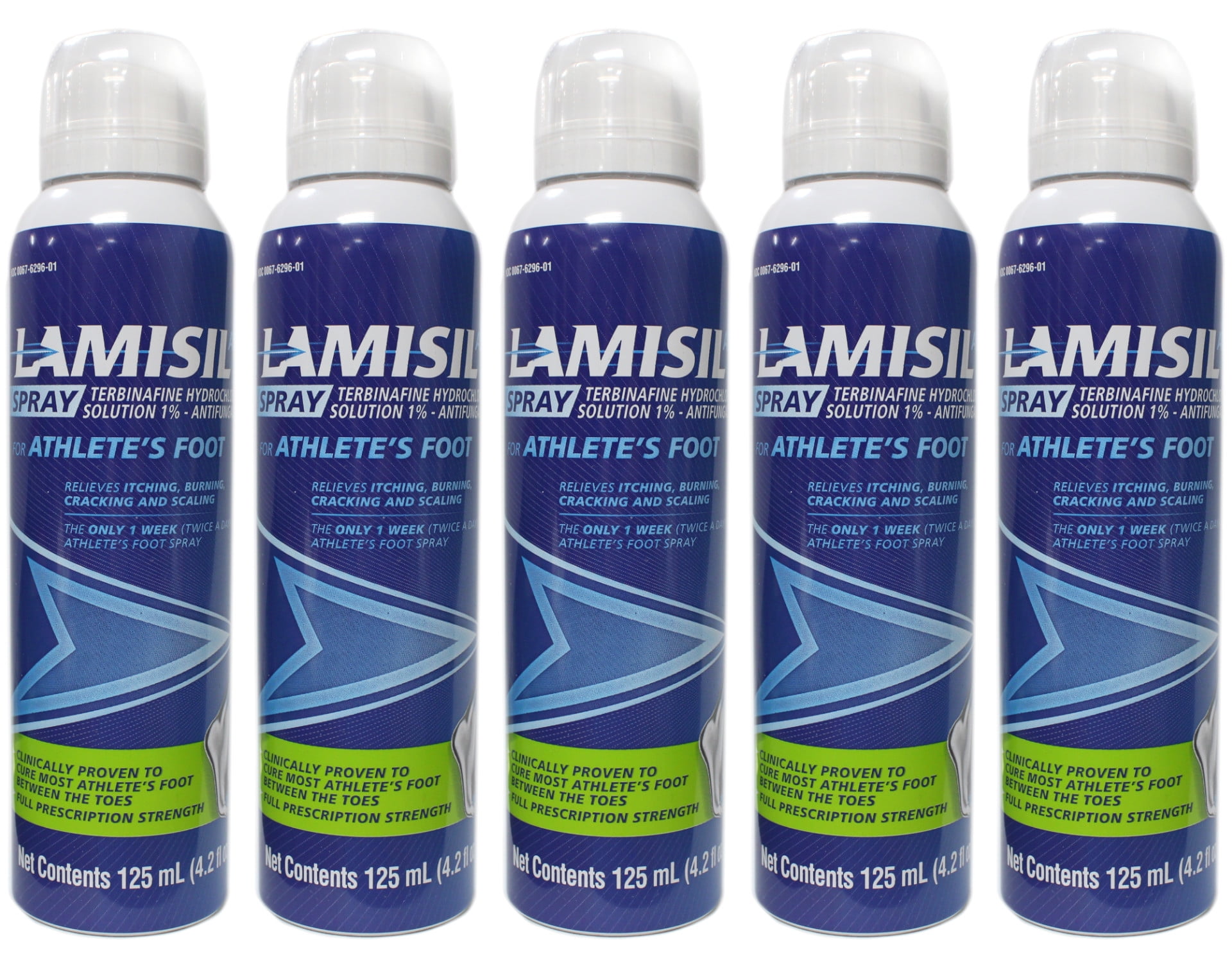 5 Pack Lamisil Spray for Athletes Foot, 4.2 Ounce Each