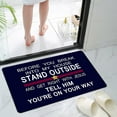 thumbnail image 2 of Carpet - Polyester Carpet - Door Mats Outdoor Welcome Doormats for Front Door Indoor Entrance Low Profile Non Slip Rubber Back Rugs for Floor Funny Welcome Ish Outside Entry Decor - 1X Door Mat, 2 of 6