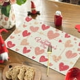 thumbnail image 2 of Wioihee Valentine's Day Placemats,12 Inches Red Love Heart Table Mats for Kitchen Dining Wedding Anniversary Valentine Decorations Party Decor Under $2.00, 2 of 6