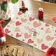 thumbnail image 1 of Mantel individual de lino con estampado de San Valentín, para mesa de restaurante, aislante, estilo occidental, para cenas a la luz de las velas, 45,7 x 30,5 cm, 1 of 6