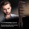 thumbnail image 4 of Ehuebsd Peine Texturizador Dientes Anchos Con Textura para Hombre Peine para Cabeza Aceite para Hombre (negro), 4 of 9