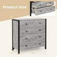 thumbnail image 3 of Costway 4-Drawer Dresser Modern Chest of Drawers Wooden Storage Dresser Grey, 3 of 10