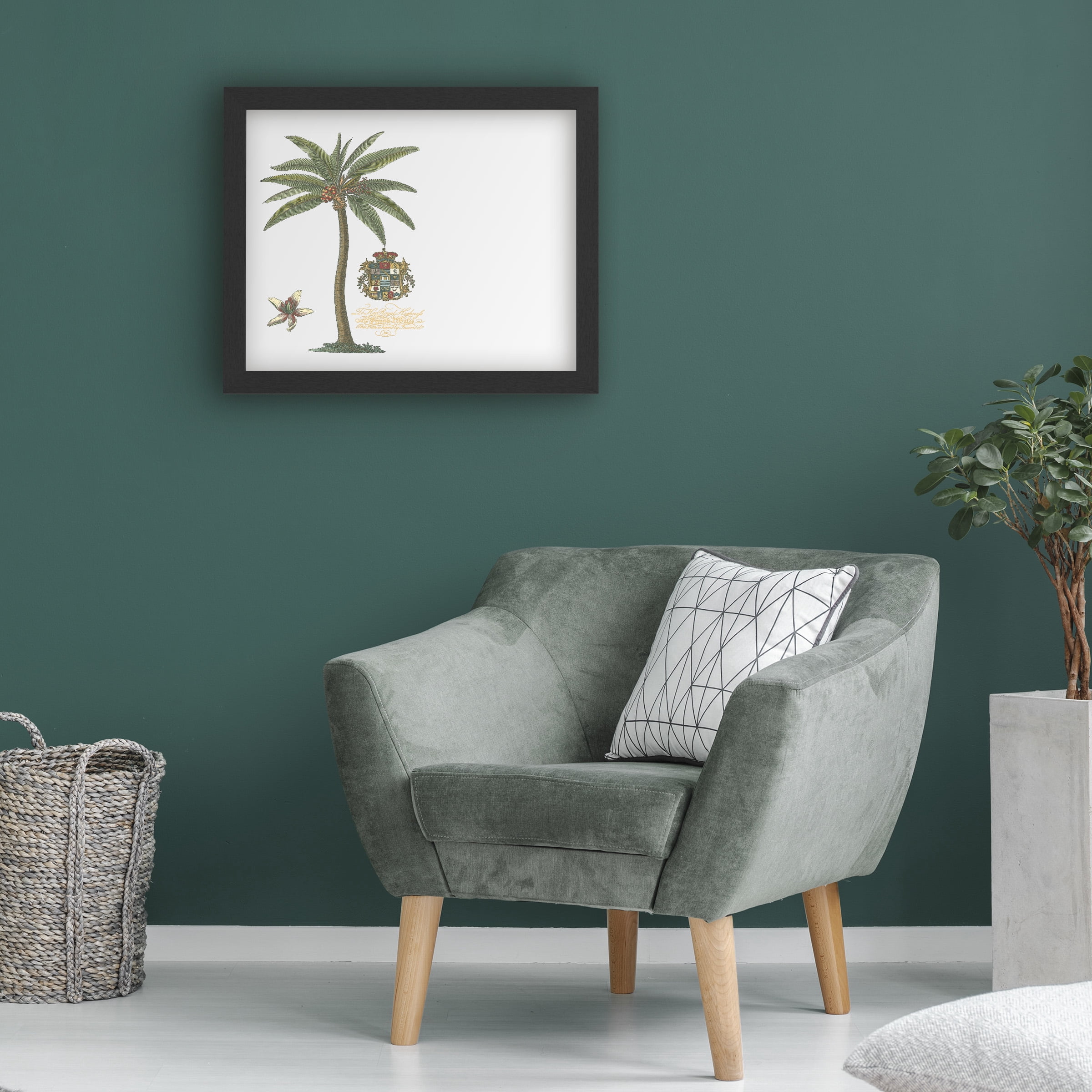 Trademark Fine Art 'Palm On Black I' Markerboard by Unknown
