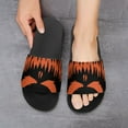 thumbnail image 6 of GZHJMY Stylish Slides for Women Men, Pumpkins Faces Silhouettes Soft Flexible Slip-on Sandals Slippers, 6 of 7