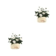 thumbnail image 1 of Billuyoard Simulación de bonsái, macetas artificiales, flores falsas, plásticos, cerámica de seda, accesorios para el hogar, plantas de tipo 6 2piezas, 1 of 6