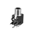 thumbnail image 4 of Conector RCA hembra de montaje en panel PCB negro de 2 pines, 10Pcs, 4 of 4