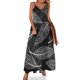 thumbnail image 1 of Vestido de hojas verdes con piñas de Navidad, vestido largo sexy con tirantes, estilo callejero, vestidos largos informales, vestidos de primavera con cuello en V y gran tamaño, 1 of 7