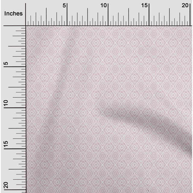 oneOone Polyester Lycra Pink Fabric Shapes Geometric Sewing Craft Projects Fabric Prints By Yard 56 Inch Wide