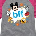 thumbnail image 3 of Disney Emoji - Bff Mickey Pluto - Toddler And Youth Girls Raglan Graphic T-Shirt, 3 of 5