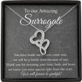 thumbnail image 7 of Double Hearts, Gift for Surrogate, Surrogate Thank you Gift, Surrogacy Gift, Necklace, Gestational Surrogacy, Surrogate Gift, Anniversary Gift, Necklace Jewelry With Message Card & Box, 7 of 7