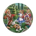 thumbnail image 1 of Alice in Wonderland Garden Party Pinback Button Pin, 1 of 5