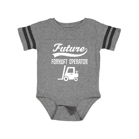 

Inktastic Future Forklift Operator Boys or Girls Baby Bodysuit