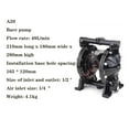 thumbnail image 2 of A-26 Mini Air Operated Paint Pump, Double Diaphragm Pressure-stabilized Diaphragm Pump Mini Pneumatic Diaphragm Paint Pumps ,Durable Construction, 2 of 7