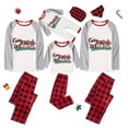 thumbnail image 2 of Pijamas familiares a juego de Navidad, conjuntos de pijamas a cuadros blancos y negros, Santa Hustle Christams en julio, 2 of 4