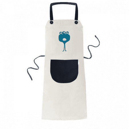 

Universe And Alien Monster Apron Adjustable Bib Cotton Linen BBQ Kitchen Pocket Pinafore