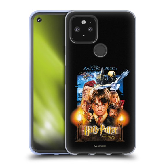 Head Case Designs Officially Licensed Harry Potter Sorcerer's Stone II Poster 1 Soft Gel Case Compatible with Google Pixel 5 5G