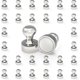 thumbnail image 1 of Pack of 30 Neodymium Magnets (Silver), Neodymium Magnets for Whiteboard, Fridge, DIY, Magnetic Surface, 1 of 5