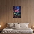 thumbnail image 5 of ZHONGYUTONG Northern Lights Wall Art Aurora Borealis Canvas Pictures Forest Trees Landscape Painting for Living Room Bedroom Decor Framed (16.00" x 24.00"), 5 of 5