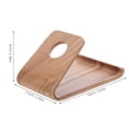 thumbnail image 3 of Soporte de madera para teléfono: Soporte portátil de madera para teléfono de escritorio - Soporte para tableta - Organizador de escritorio minimalista para oficina y hogar, 3 of 6