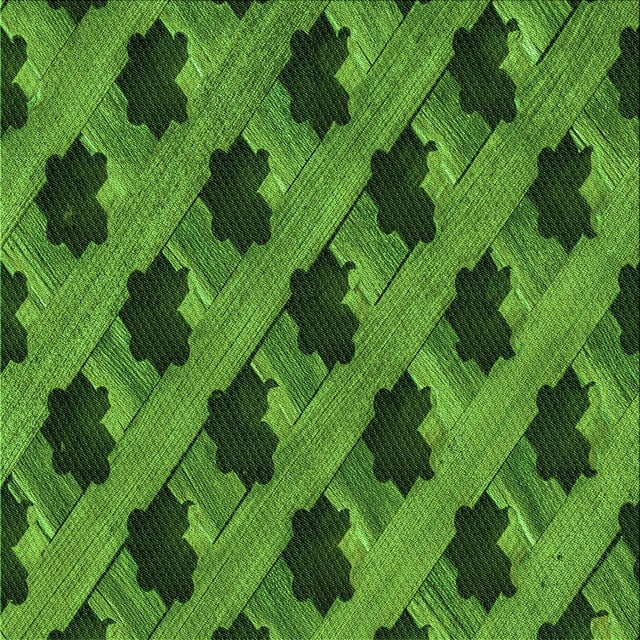 Ahgly Company Tapis d'Intérieur Lavable en Machine Carré Vert Émeraude Profond, 6 Pieds Carré