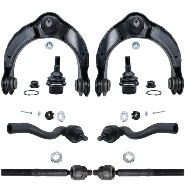 Pair Front Upper Control Arms w/Ball Joints, Inner Outer Tie Rods