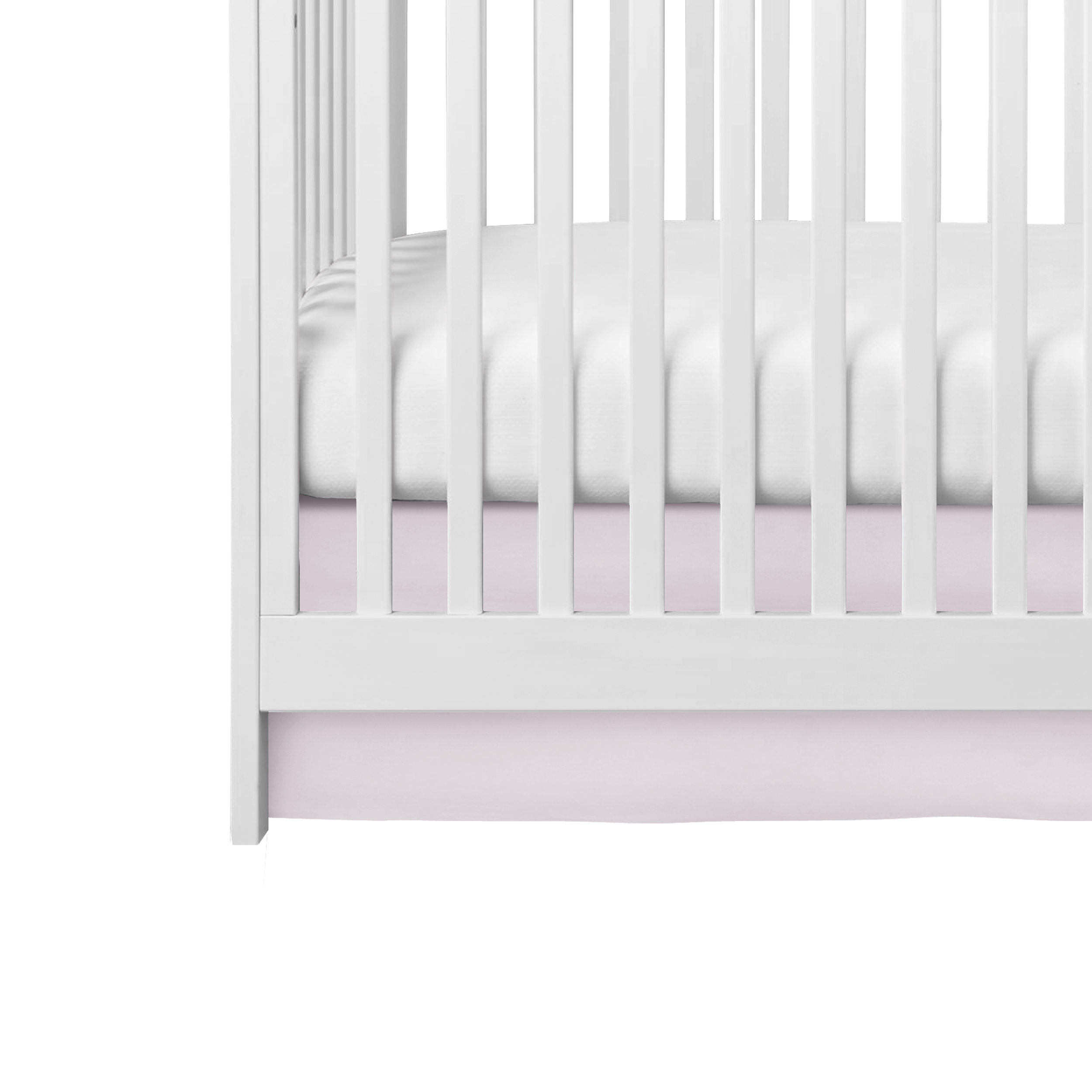 Pink Crib Skirt, Crib Skirt for Baby Bed, Crib Skirt for Nursery Room Decor