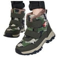 thumbnail image 3 of Splozh Boys Snow Boots Slip Resistant Lined Winter Shoes for Little/Big Kid,Camouflage 2, 3 of 6