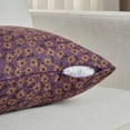 thumbnail image 3 of Fancy Homi 4 pack Purple Floral Vintage Square Decorative Throw Pillow Covers 16x16 inch for Couch Sofa Bed Living Room, Modern Farmhouse Bobo Cottagecore Home Decor,Soft Cotton Linen Cushion Covers, 3 of 6